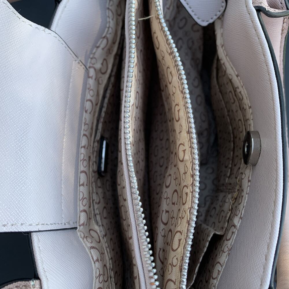 Guess Logo Bag Beige And Brown - Picture 6 of 12